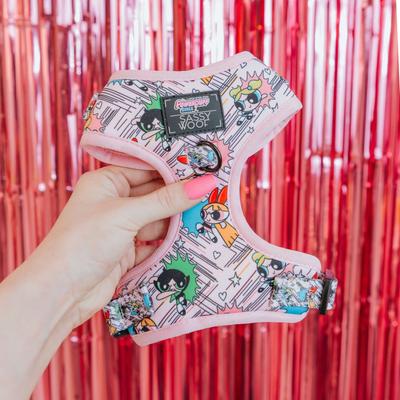 Show full view: Sassy Woof Powerpuff Girls Dog Harness, Pink, X-Large: 24 to 35-in chest slide 3 of 6