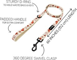 Sassy Woof P.S. I Woof You Dog Leash, Beige, 5-ft long, 3/4-in wide slide 2 of 6