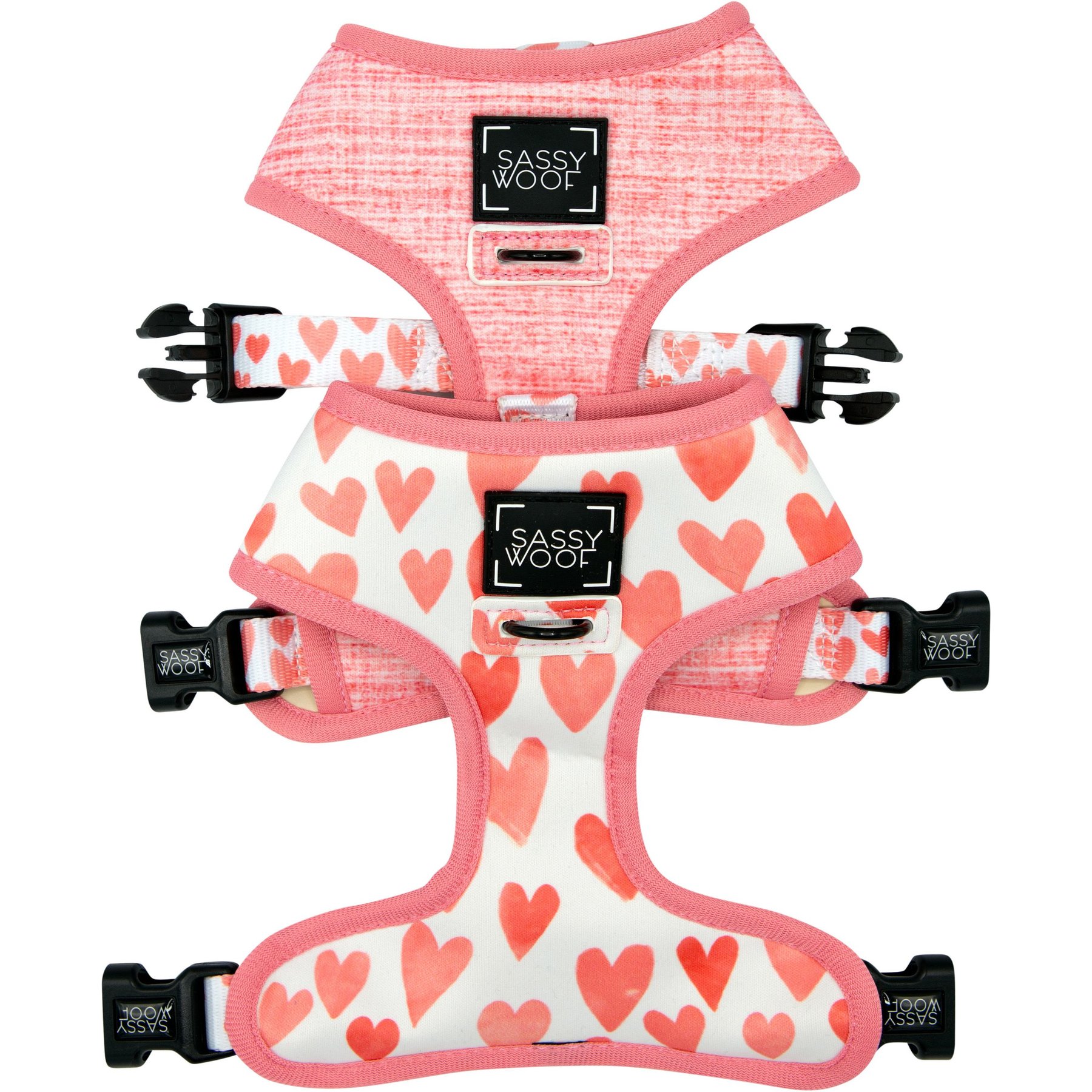 Sassy Woof Reversible Dog Harness, Dolce Rose, Medium