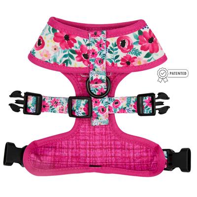 Show full view: Sassy Woof Reversible Dog Harness, Floral Frenzy, Pink, XX-Large slide 2 of 5