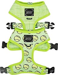 Sassy Woof Reversible Dog Harness, Serving Up Sass, Yellow, Large