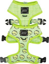 Sassy Woof Reversible Dog Harness, Serving Up Sass, Yellow, Medium