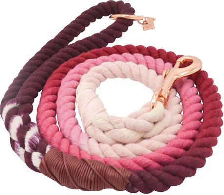 Show full view: Sassy Woof Rope Dog Leash, Amore slide 2 of 6