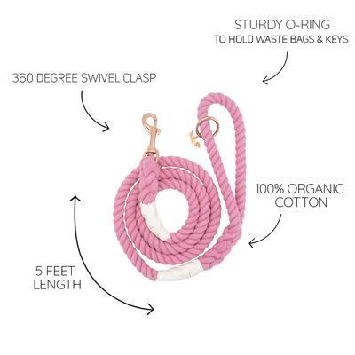 Show full view: Sassy Woof Rope Dog Leash, Cotton Candy slide 5 of 6
