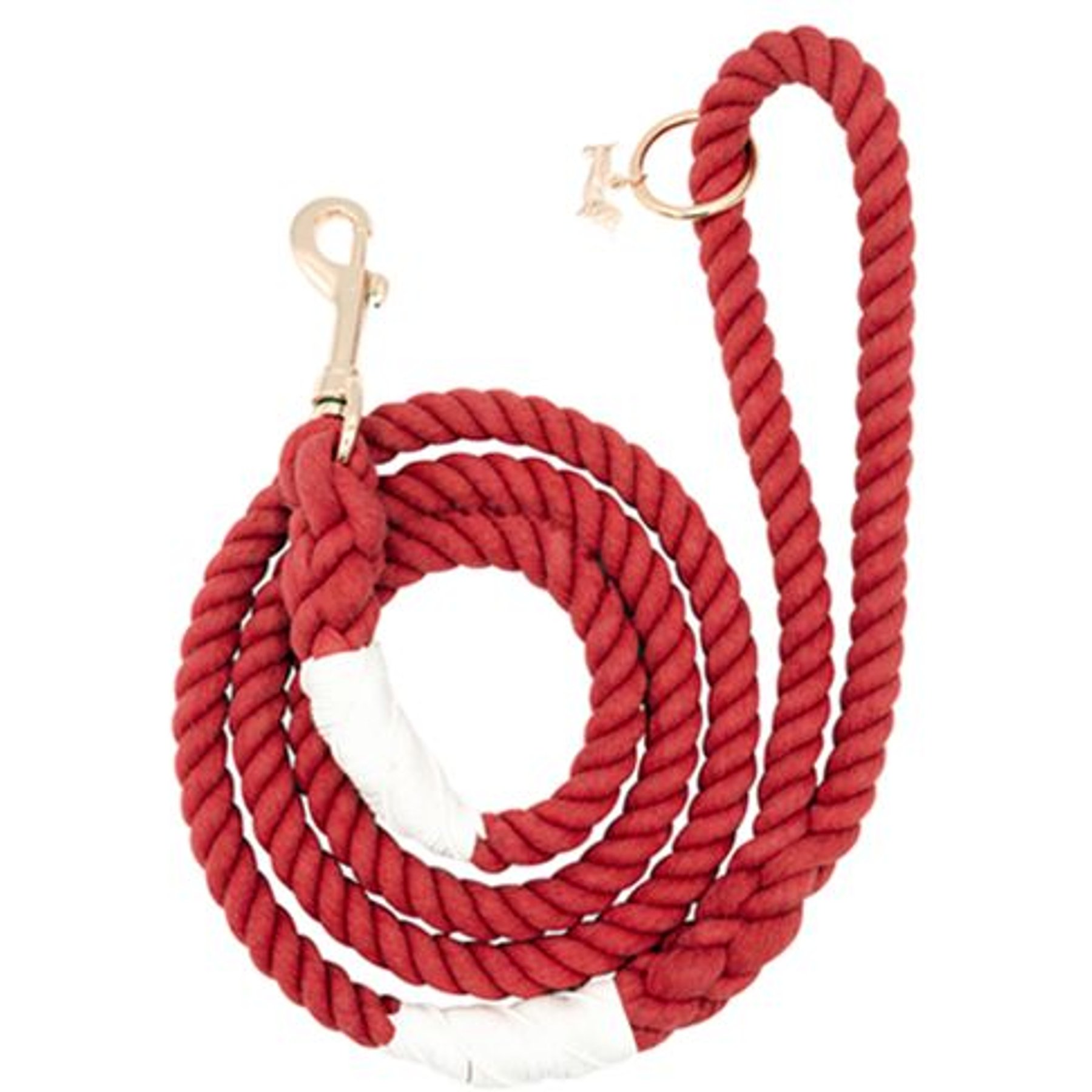 Sassy Woof Rope Dog Leash, Crimson