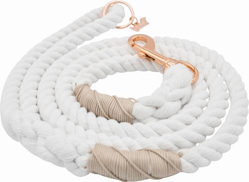 Show full view: Sassy Woof Rope Dog Leash, Dove slide 2 of 6