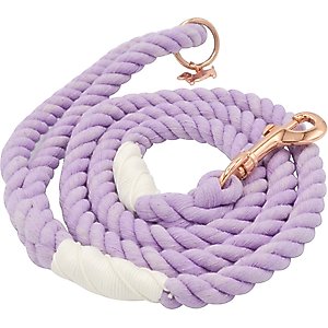 Sassy Woof Rope Dog Leash, Lavender