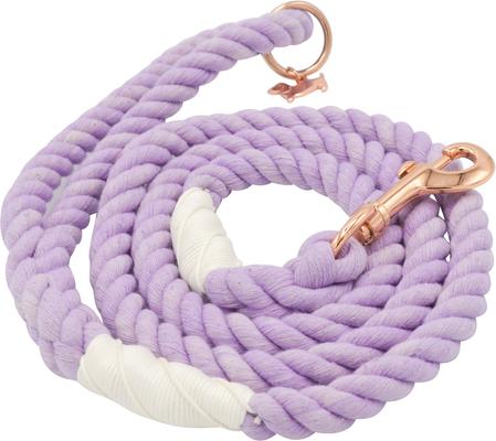 Show full view: Sassy Woof Rope Dog Leash, Lavender slide 2 of 7