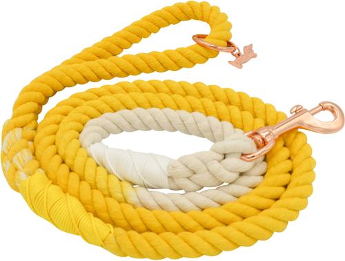 Show full view: Sassy Woof Rope Dog Leash, Lemon Drop slide 2 of 6