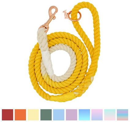 Show full view: Sassy Woof Rope Dog Leash, Lemon Drop slide 4 of 6
