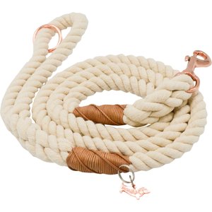 Sassy Woof Rope Dog Leash, Natural