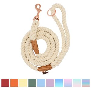 Sassy Woof Rope Dog Leash, Natural