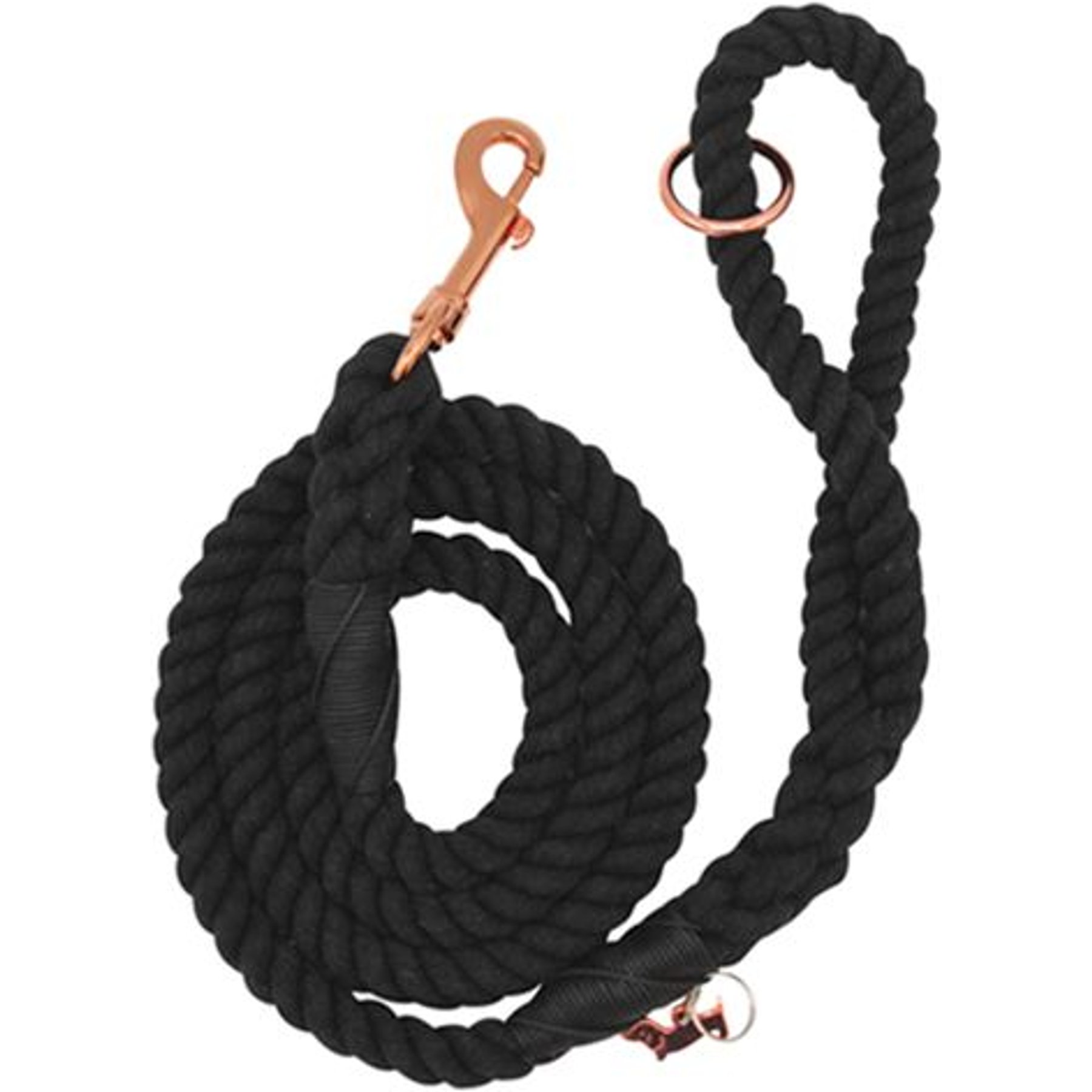 Sassy Woof Rope Dog Leash, Noir