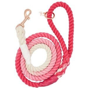Sassy Woof Rope Dog Leash, Ombre Pink