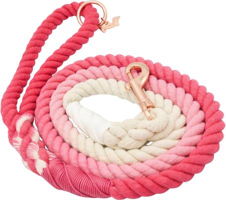 Show full view: Sassy Woof Rope Dog Leash, Ombre Pink slide 2 of 7