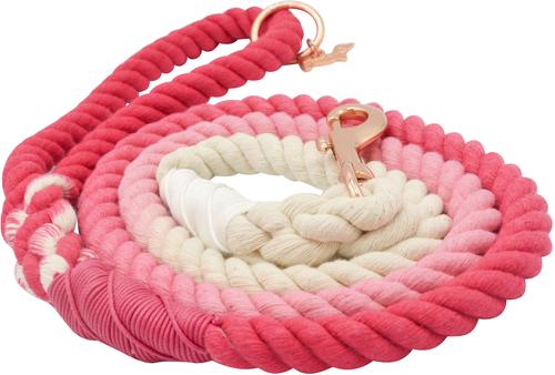 Show full view: Sassy Woof Rope Dog Leash, Ombre Pink slide 3 of 7