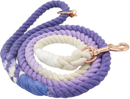 Show full view: Sassy Woof Rope Dog Leash, Ombre Purple slide 2 of 6