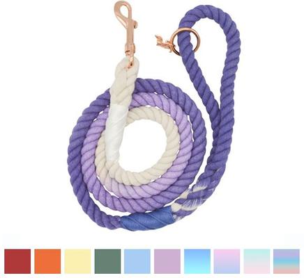 Show full view: Sassy Woof Rope Dog Leash, Ombre Purple slide 4 of 6