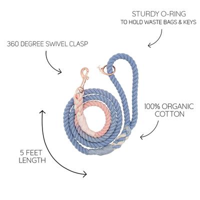 Show full view: Sassy Woof Rope Dog Leash, Peony slide 5 of 6