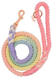Sassy Woof Rope Dog Leash, Rainbow Bright slide 1 of 5
