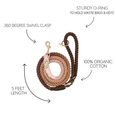 Show full view: Sassy Woof Rope Dog Leash, Sicily slide 5 of 6