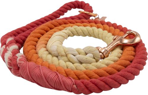 Show full view: Sassy Woof Rope Dog Leash, Sunrise slide 3 of 6