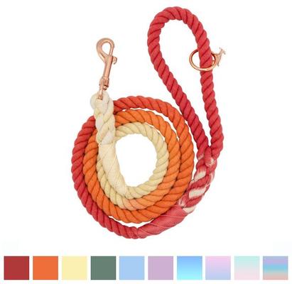 Show full view: Sassy Woof Rope Dog Leash, Sunrise slide 4 of 6
