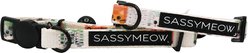 Sassy Woof Smitten Kittens Cat Collar, Medium: 12-in neck, 1/2-in width