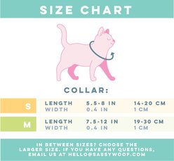 Sassy Woof Smitten Kittens Cat Collar, Small: 5-in neck, 1/2-in width slide 2 of 6