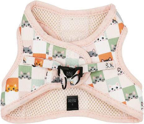 Show full view: Sassy Woof Smitten Kittens Cat Harness, Small slide 2 of 6