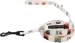 Sassy Woof Smitten Kittens Cat Leash, 6-ft long