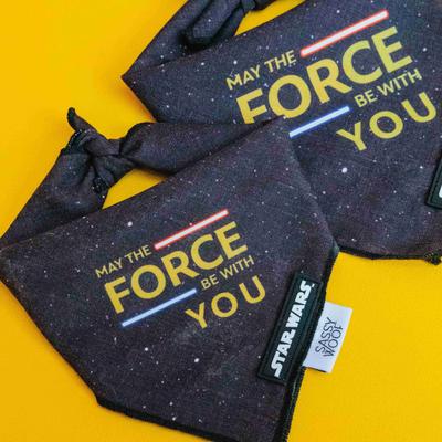 Show full view: Sassy Woof STAR WARS The Force Dog Bandana, Small slide 5 of 5