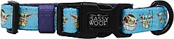 Sassy Woof STAR WARS The Mandalorian Dog Collar, Medium: 12.6 to 19.7-in neck, 1-in wide slide 2 of 5