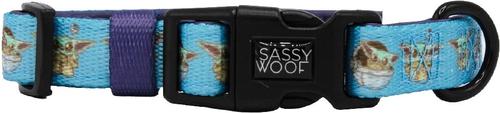 Show full view: Sassy Woof STAR WARS The Mandalorian Dog Collar, Medium: 12.6 to 19.7-in neck, 1-in wide slide 2 of 5