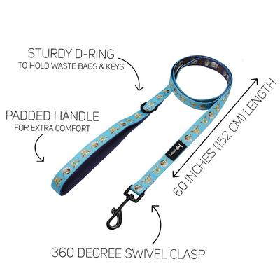 Show full view: Sassy Woof STAR WARS The Mandalorian Dog Leash, One Size: 5-ft long, 1-in wide slide 5 of 6