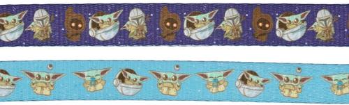 Show full view: Sassy Woof STAR WARS The Mandalorian Dog Leash, One Size: 5-ft long, 1-in wide slide 4 of 6