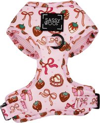 Sassy Woof Sweet Treats Dog Adjustable Harness, Pink, X-Large: 24 to 35-in chest