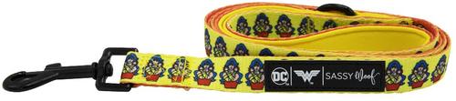 Show full view: Sassy Woof Wonder Woman Dog Leash, Red, 5-ft long, 4/5-in wide slide 2 of 6