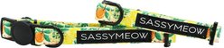 Sassy Woof Zest Friends Cat Collar, Small: 5-in neck, 1/2-in width
