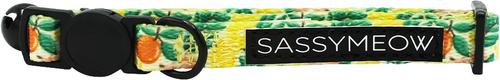 Show full view: Sassy Woof Zest Friends Cat Collar, Small: 5-in neck, 1/2-in width slide 2 of 6