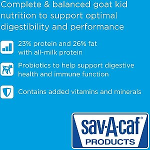 Sav-A-Caf Sav-A-Kid Goat Milk Replacer, 25-lb bag