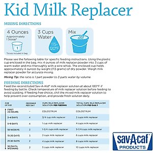 Sav-A-Caf Sav-A-Kid Goat Milk Replacer, 25-lb bag
