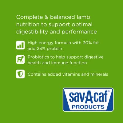Show full view: Sav-A-Caf Sav-A-Lam Lamb Milk Replacer Sheep Supplement, 25-lb bag slide 5 of 8