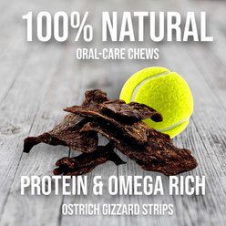 Savannah Pet Food Chewy Ostrich Gizzard Strips Dog Treats, 2-oz pouch slide 2 of 7