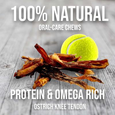 Show full view: Savannah Pet Food Chewy Ostrich Tendon Mix Dog Treats, 3-oz pouch slide 3 of 9