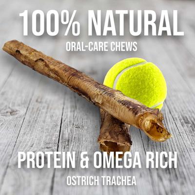 Show full view: Savannah Pet Food Crunchy Ostrich Trachea Whole Dog Treat, 1 count slide 3 of 7