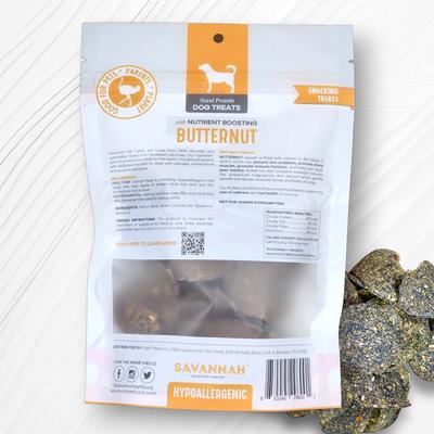 Show full view: Savannah Pet Food Hypoallergenic Ostrich Chips Nutritious Butternut Dog Treats, 2.5-oz pouch slide 5 of 10