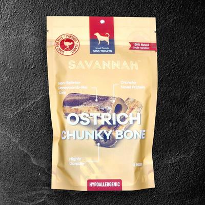 Show full view: Savannah Pet Food Ostrich Chunky Bones Dog Treats, 2 count slide 5 of 10