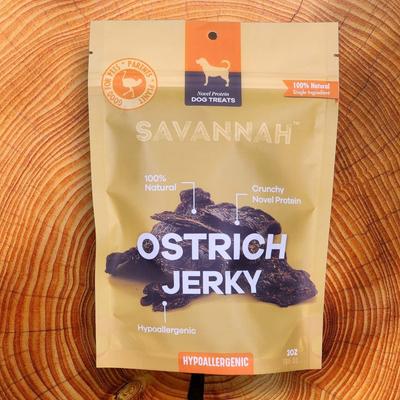 Show full view: Savannah Pet Food Tasty Ostrich Jerky Dog Treats, 2-oz pouch slide 4 of 8
