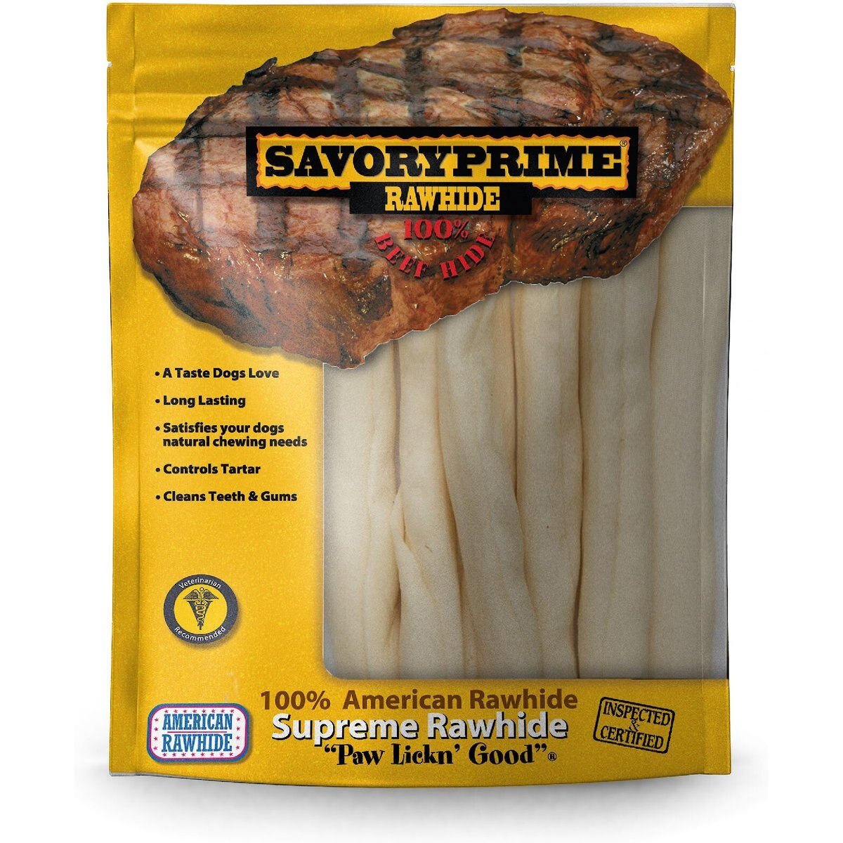 Savory Prime Mini Rawhide Retriever Rolls Dog Chews, 7 count